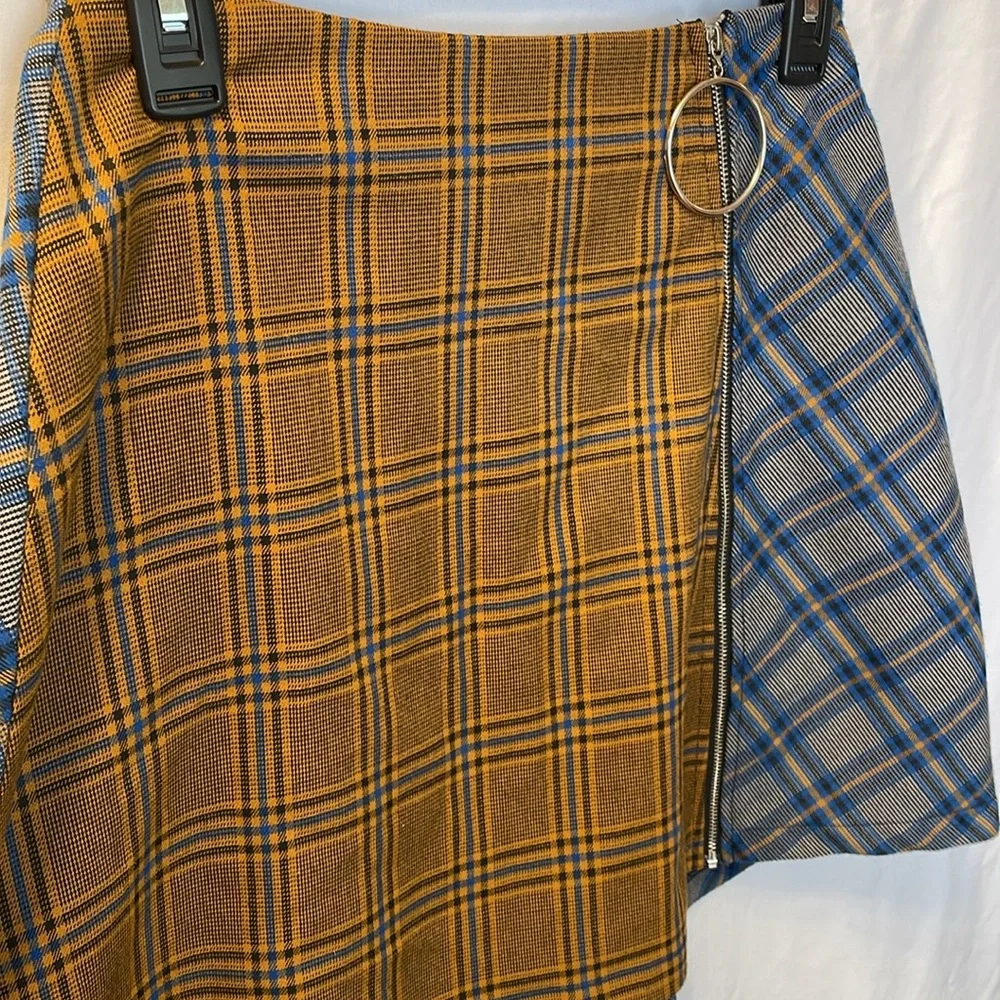 PrettyLittleThing Plaid School Girl Skirt 6 Academia Coquette Dark‎ Cottagecore